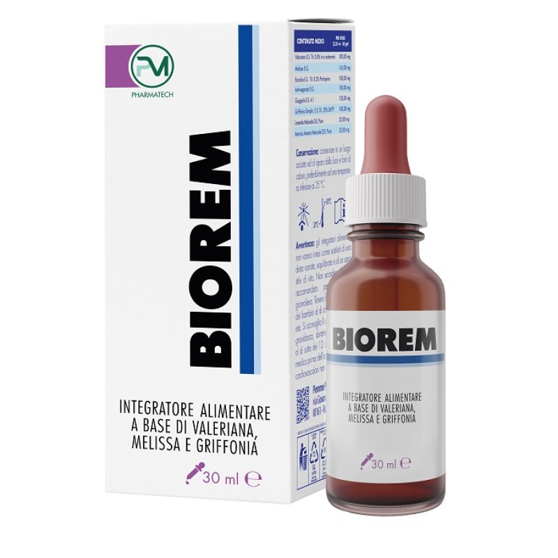 Biorem Gocce Integratore Sonno e Relax, 30ml