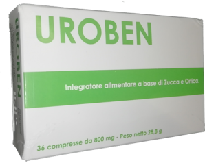 Uroben 36 Compresse Integratore per il Benessere delle Vie Urinarie e della Vescica con Estratti Vegetali Selezionati