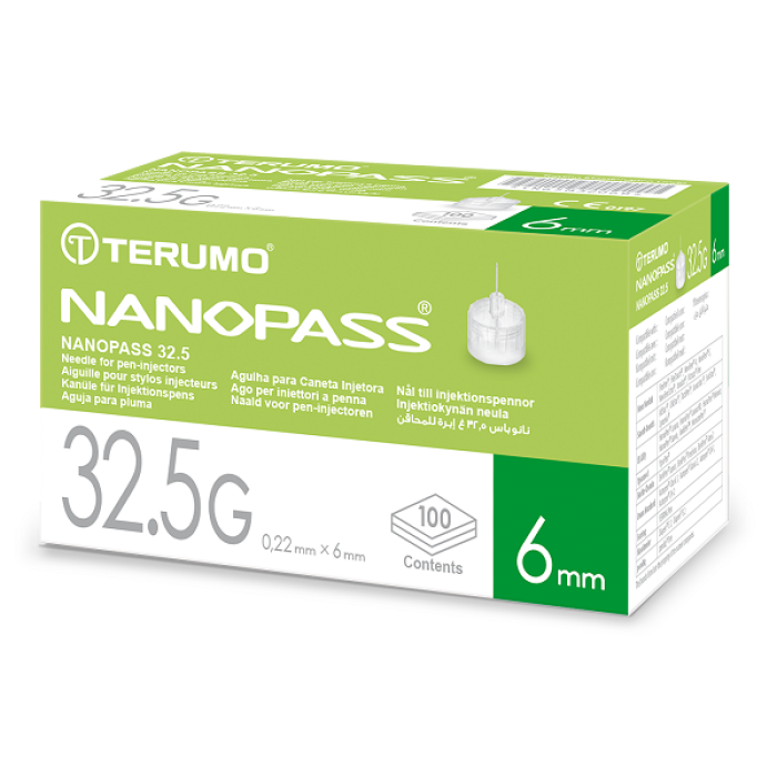 Ago Per Penna Da Insulina Nanopass 32,5 Gauge Lunghezza 6 Mm 100 Pezzi Ago Per Penna Da Insulina Nanopass 32,5 Gauge Lunghezza 6 Mm 100 Pezzi