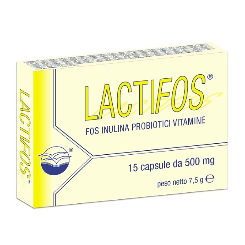 Lactifos Integratore Alimentare con Fermenti Lattici e Fibre Prebiotiche &ndash; 15 Capsule
