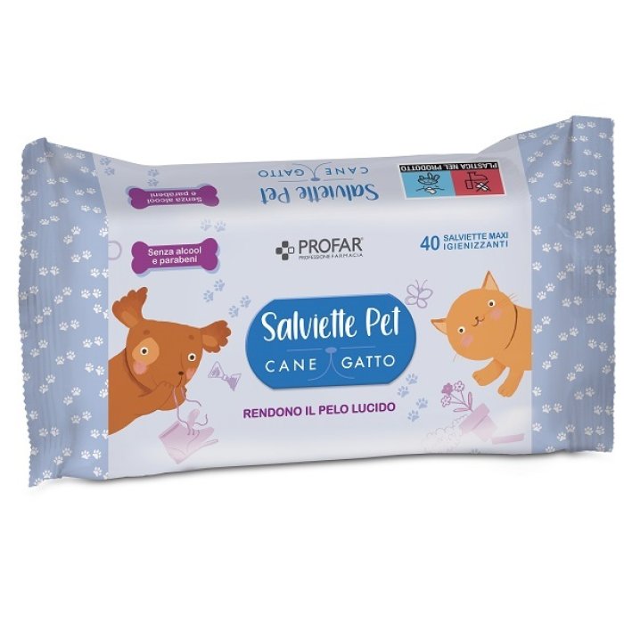 Federfarma.co Profar Salviette Talco Pet 40 Pezzi