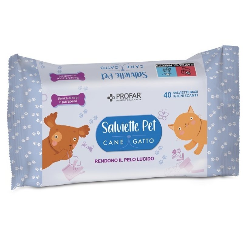 Federfarma.co Profar Salviette Talco Pet 40 Pezzi Federfarma.co Profar Salviette Talco Pet 40 Pezzi