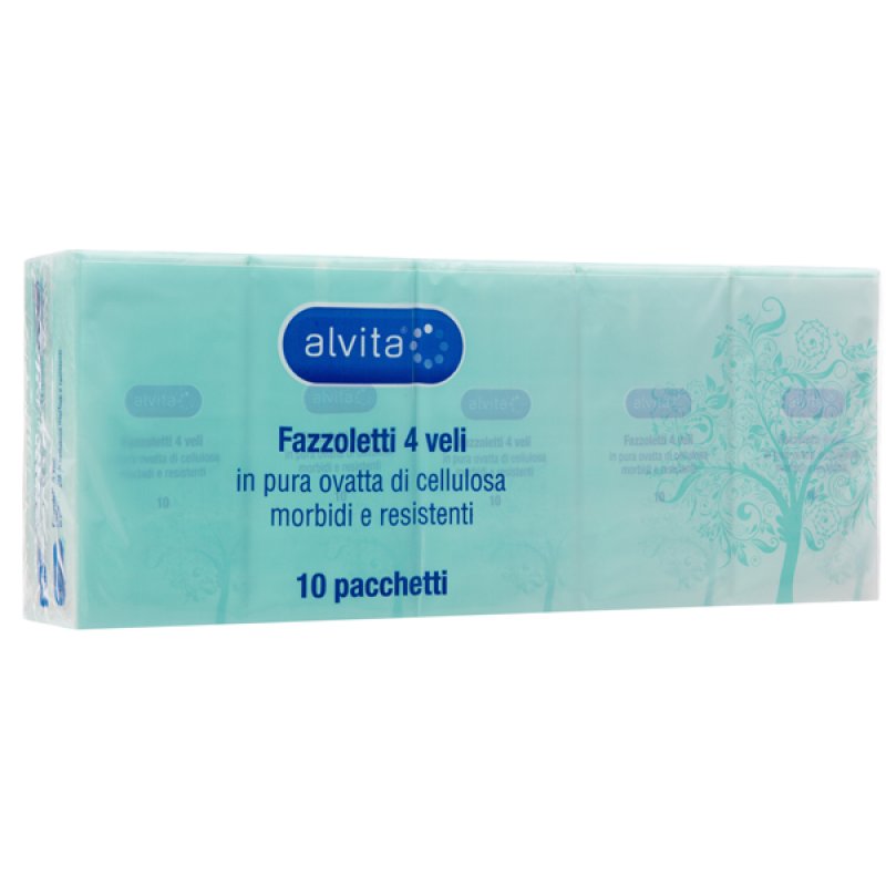 Alvita fazzoletti di carta 6x10 pezzi - fazzoletti morbidi in confezioni tascabili Alvita fazzoletti di carta 6x10 pezzi - fazzoletti morbidi in confezioni tascabili