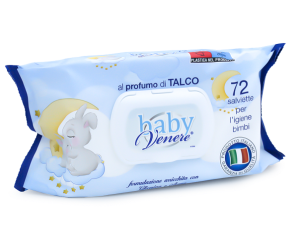 Salviettine neonati Venere salviettine baby talco 72 pezzi