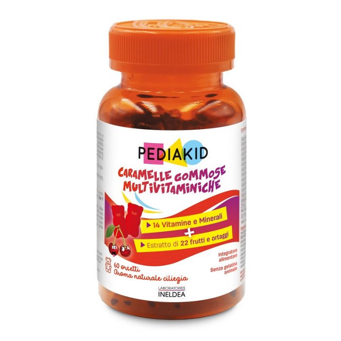 Pediakid Multivitaminico 60 orsetti gommosi - integratore multivitaminico per bambini in caramelle gommose