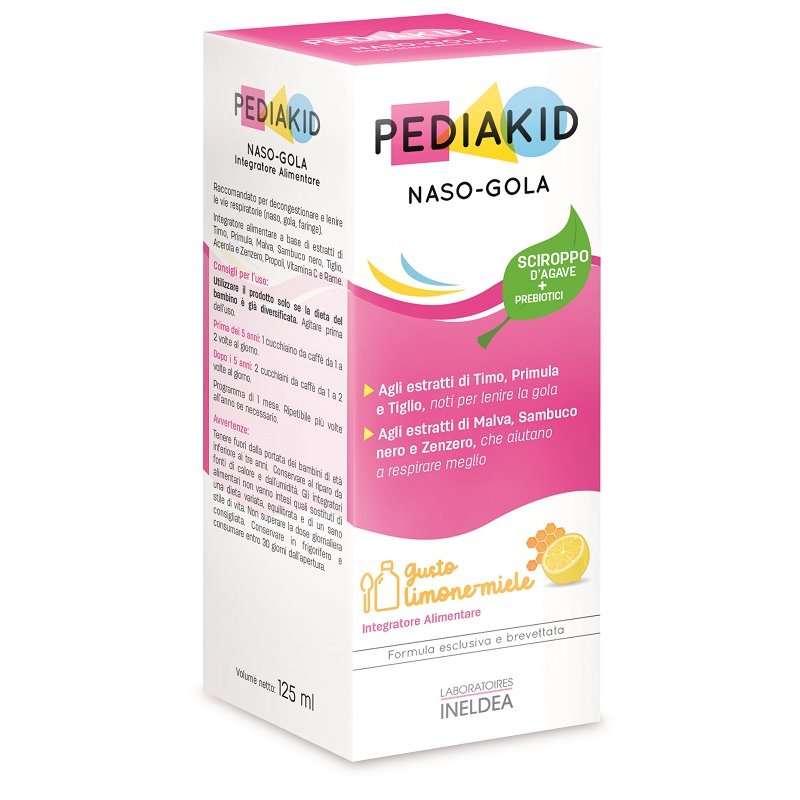Laboratoires Ineldea Pediakid - Naso Gola Integratore Bambini 125ml Laboratoires Ineldea Pediakid - Naso Gola Integratore Bambini 125ml