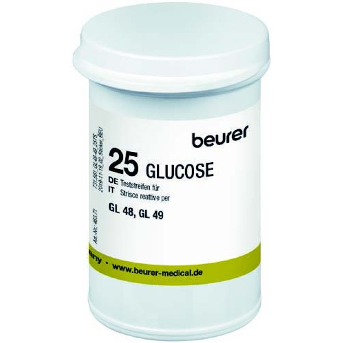 Beurer Strisce Reattive per Misurazione Glicemia nel Sangue Compatibili con Misuratori GL48 e GL49, Confezione da 50 Pezzi
