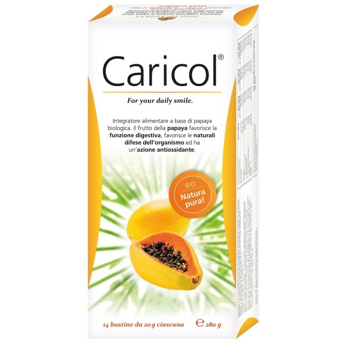 Caricol 14 bustine - integratore di papaia per benessere intestinale