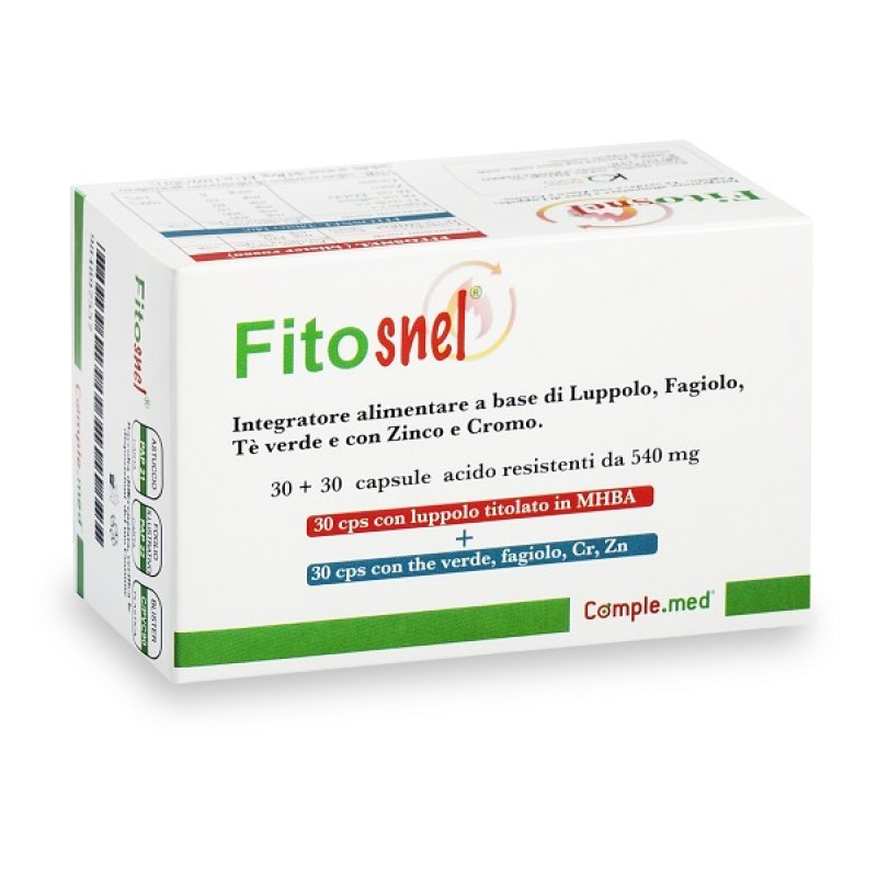 Fitosnel Integratore Dimagrante e Drenante 60 Capsule (30+30) per Controllo del Peso e Metabolismo