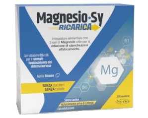 Magnesio SY ricarica 20 bustine - integratore di magnesio in bustine
