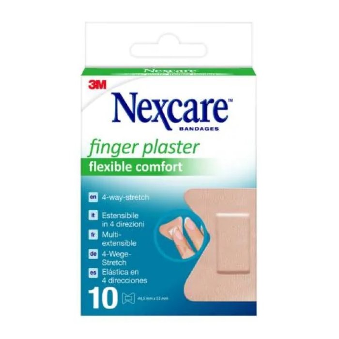 3M Nexcare - Flexible Comfort Finger Cerotto Misura 44,5mm x 51mm 10 Cerotti 3M Nexcare - Flexible Comfort Finger Cerotto Misura 44,5mm x 51mm 10 Cerotti