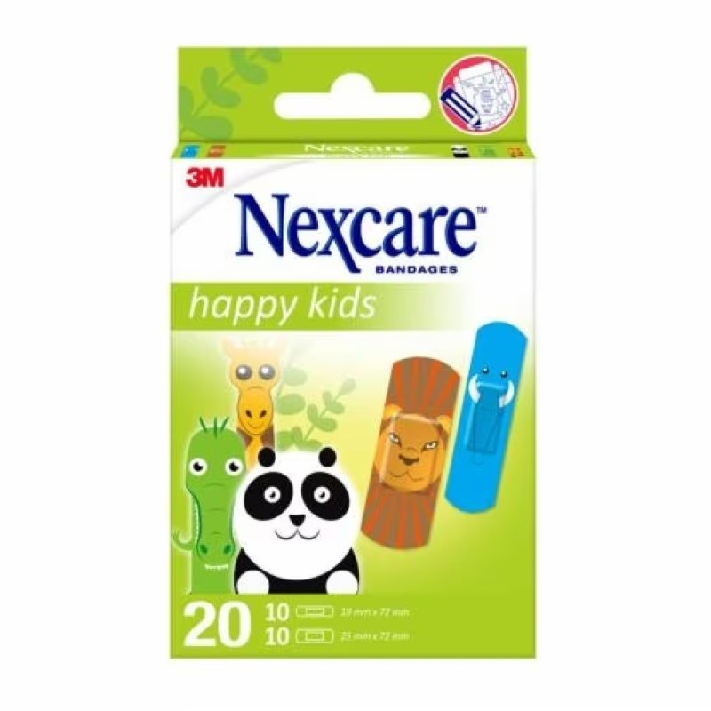 3m Italia Cerotti Nexcare Kids Plasters Animals 20 Pezzi Assortiti 3m Italia Cerotti Nexcare Kids Plasters Animals 20 Pezzi Assortiti