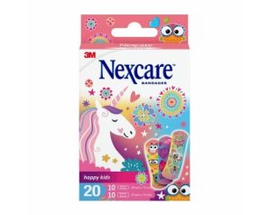 Nexcare Happy Kids Magic Cerotti per Bambini Colorati e Impermeabili, Delicati sulla Pelle