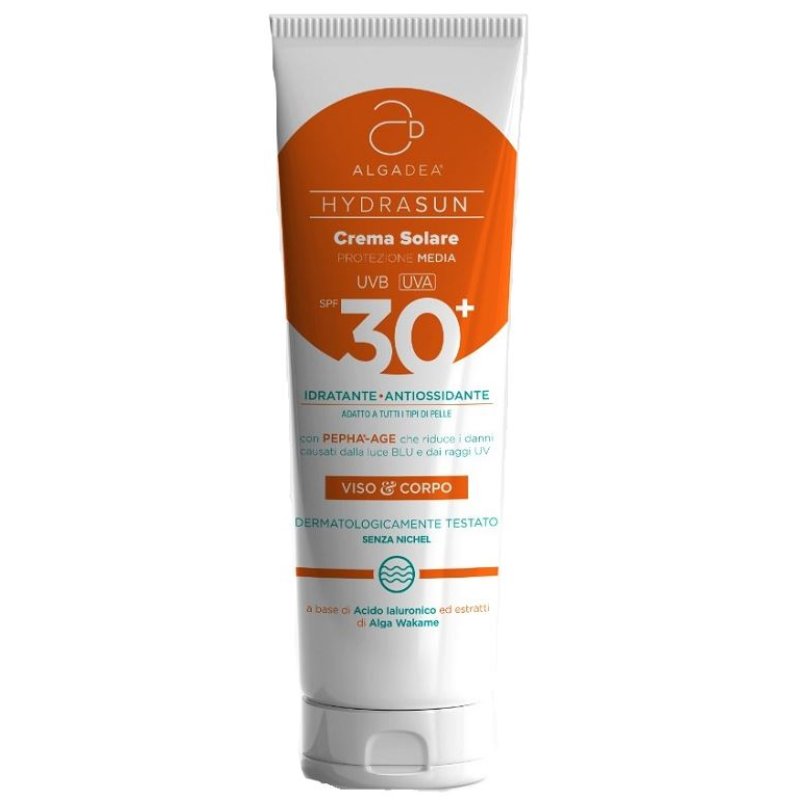 Algadea Hydrasun Crema Solare SPF 30 Protezione Alta Idratante Viso e Corpo Algadea Hydrasun Crema Solare SPF 30 Protezione Alta Idratante Viso e Corpo