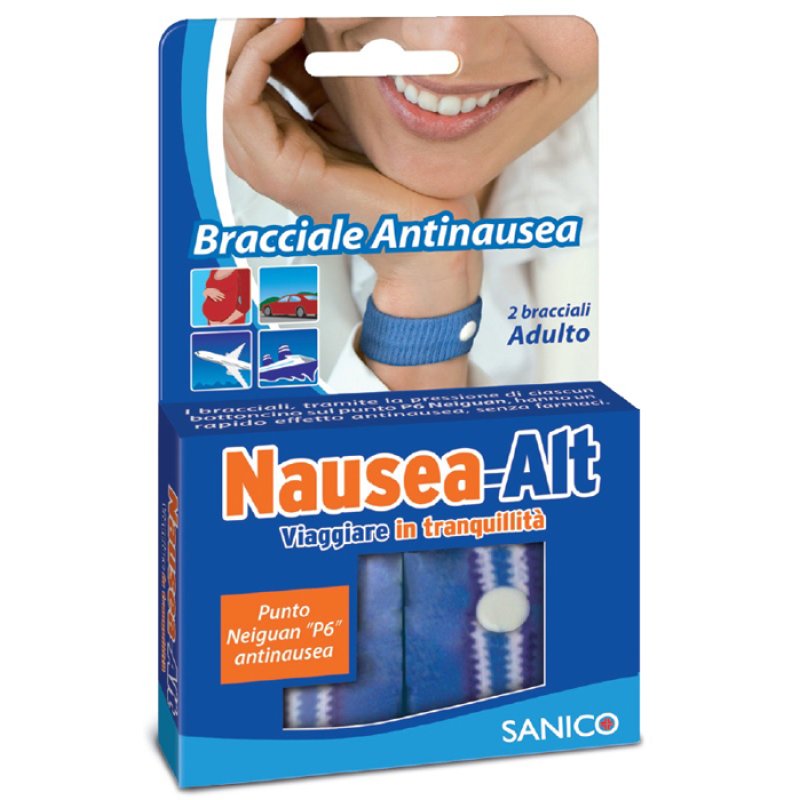 Sanico Nausea-Alt Bracciale Antinausea Adulto 2 Pezzi Sanico Nausea-Alt Bracciale Antinausea Adulto 2 Pezzi