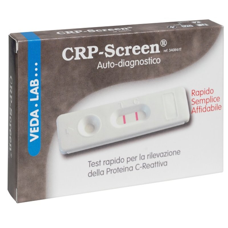 CRP-Screen Veda Lab test rapido proteina C-reattiva 1 test CRP-Screen Veda Lab test rapido proteina C-reattiva 1 test