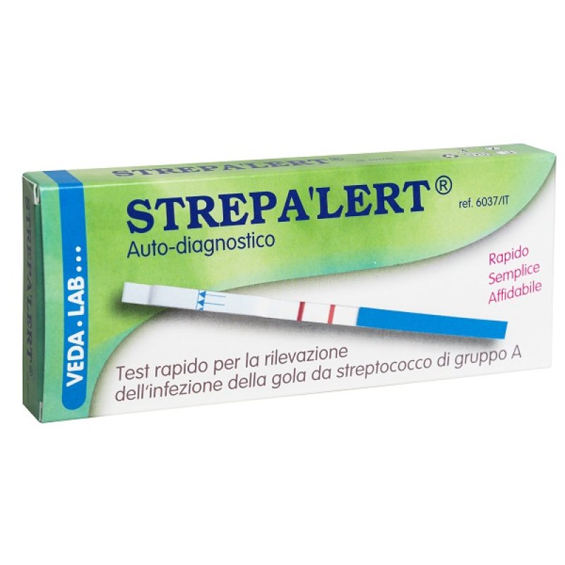 Strep Alert Test Streptococco Rapido Autodiagnostico Tampone Faringeo Confezione 1 Pezzo Strep Alert Test Streptococco Rapido Autodiagnostico Tampone Faringeo Confezione 1 Pezzo