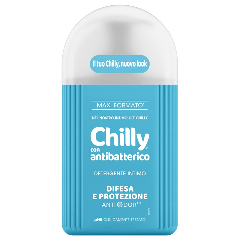 Chilly Detergente Intimo Antibatterico 300 ml Freschezza e Protezione Giornaliera
