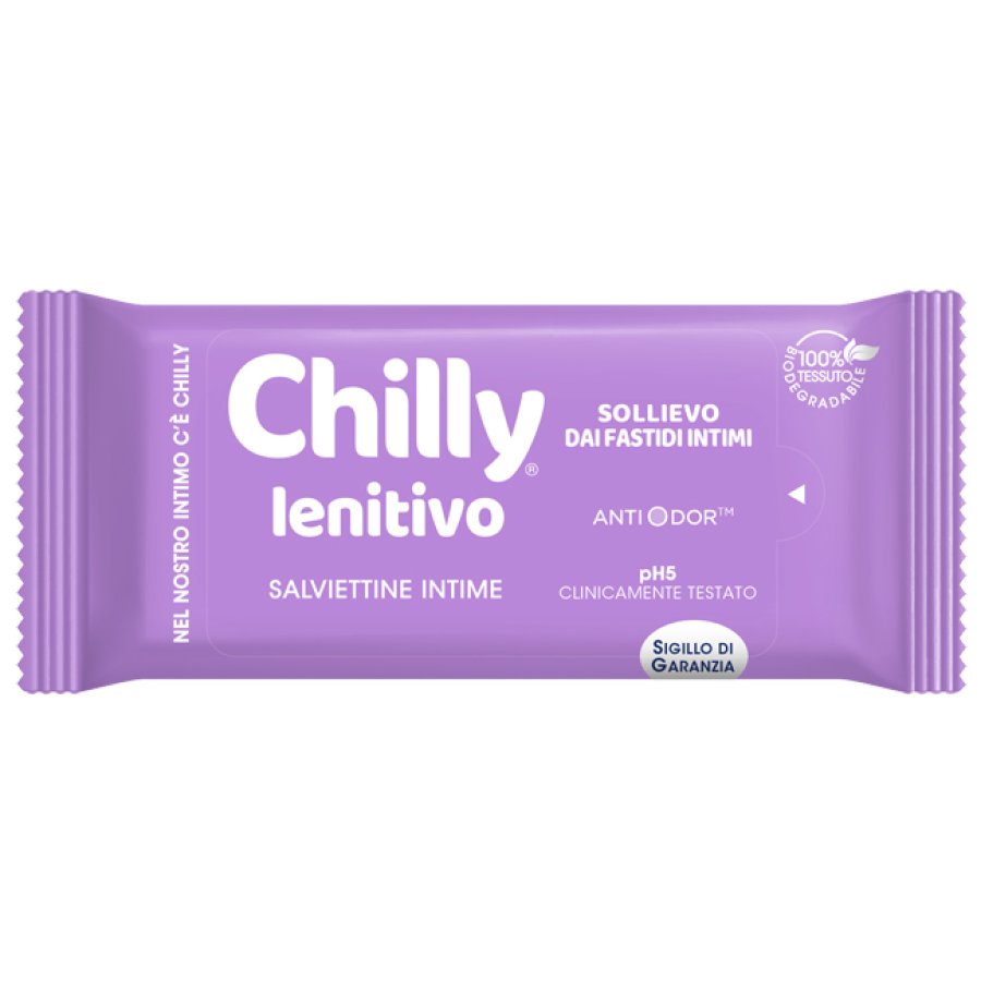 Chilly salviette lenitivo 12 pezzi - salviettine intime lenitive con aloe Chilly salviette lenitivo 12 pezzi - salviettine intime lenitive con aloe