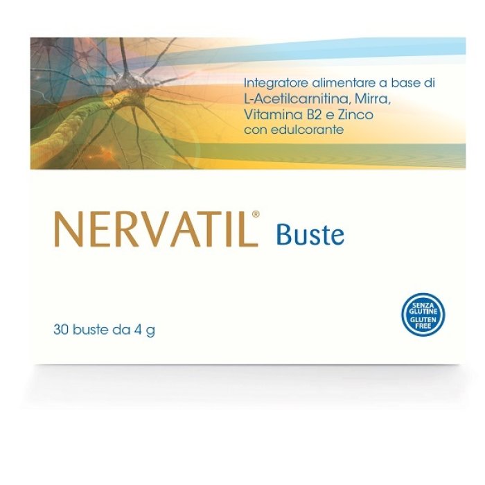 Nervatil 30 Bustine Integratore Alimentare per Sistema Nervoso e Benessere Mentale