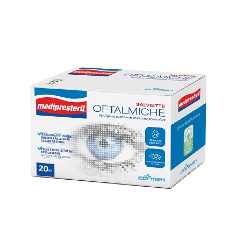Medipresteril Salviette Oculari Oftalmiche Sterili Monouso per Igiene e Detersione Delicata degli Occhi Medipresteril Salviette Oculari Oftalmiche Sterili Monouso per Igiene e Detersione Delicata degli Occhi