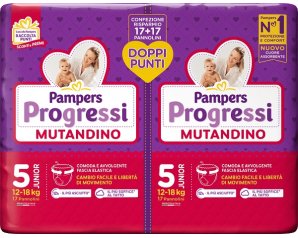 Fater Pampers Progressi Mutandino Junior Pacco Doppio 34 Pezzi