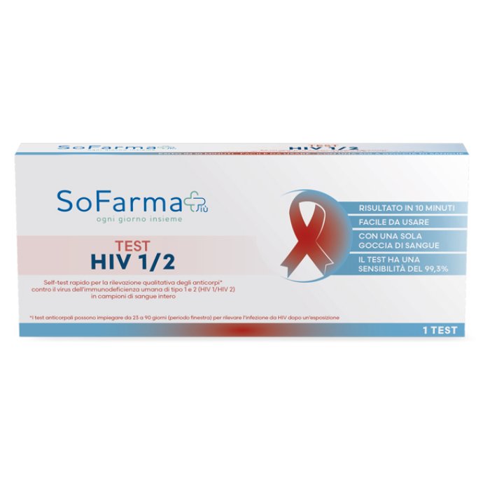 Sofarmapi&ugrave; Test HIV 1 e/o HIV 2 Autodiagnostico per virus HIV