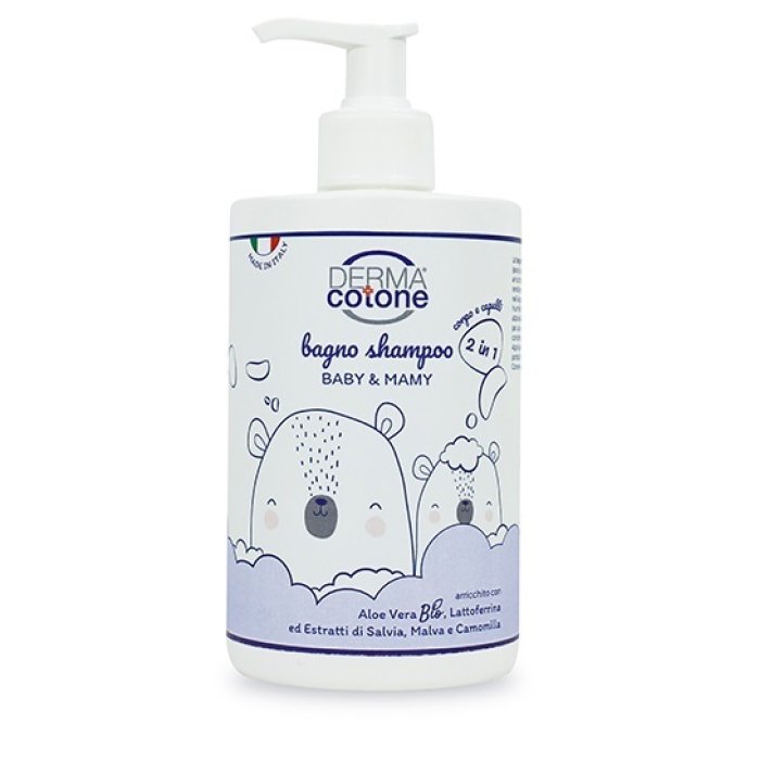 DERMACOTONE Bagno Shampoo 2 in 1 Delicato per Corpo e Capelli | Detergente Neutro per Pelli Sensibili