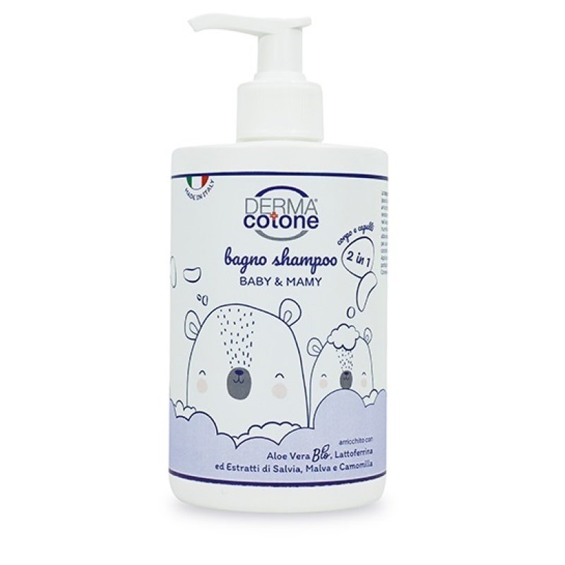 DERMACOTONE Bagno Shampoo 2 in 1 Delicato per Corpo e Capelli | Detergente Neutro per Pelli Sensibili