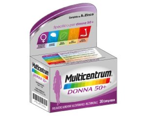 Multicentrum Donna 50+ Integratore Multivitaminico Minerale Calcio Ferro 30 Compresse