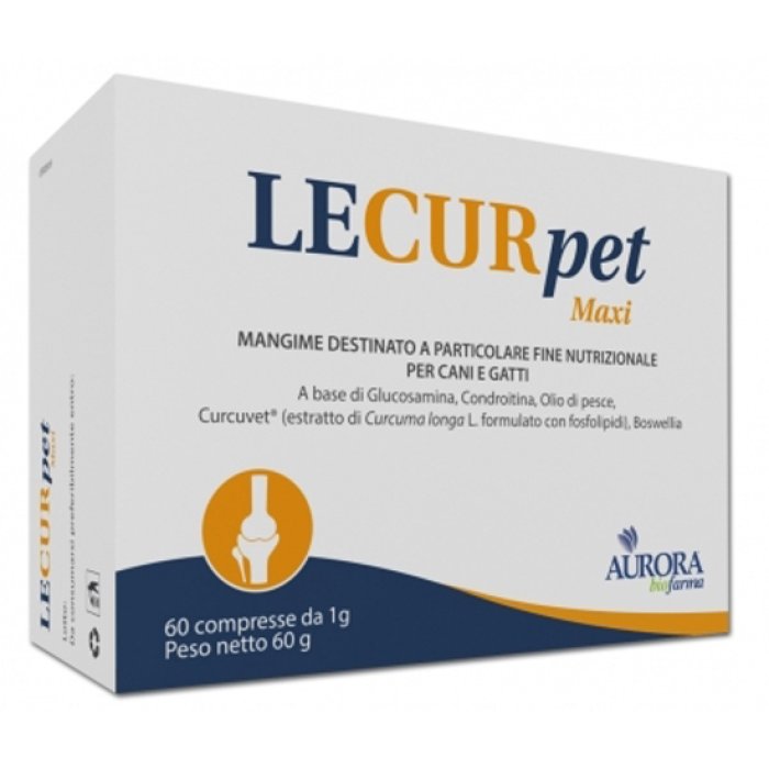 Lecurpet 60 Compresse per Cani e Gatti Integratore Epatico di Supporto alla Funzione Epatica