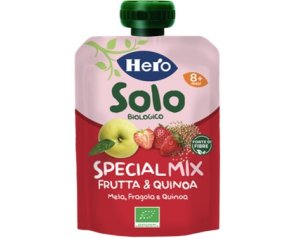 Hero Solo Bio Special Mix Mela, Fragola e Quinoa 100 g Purea biologica per l'infanzia