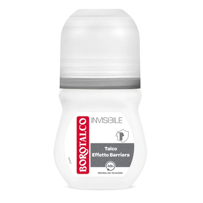 Borotalco deodorante roll-on Invisible - deodorante anti-aloni per pelli sensibili Borotalco deodorante roll-on Invisible - deodorante anti-aloni per pelli sensibili