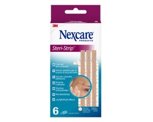 Nexcare Steri-Strip carne 6x75 mm - strip adesive per la chiusura di piccole ferite e tagli