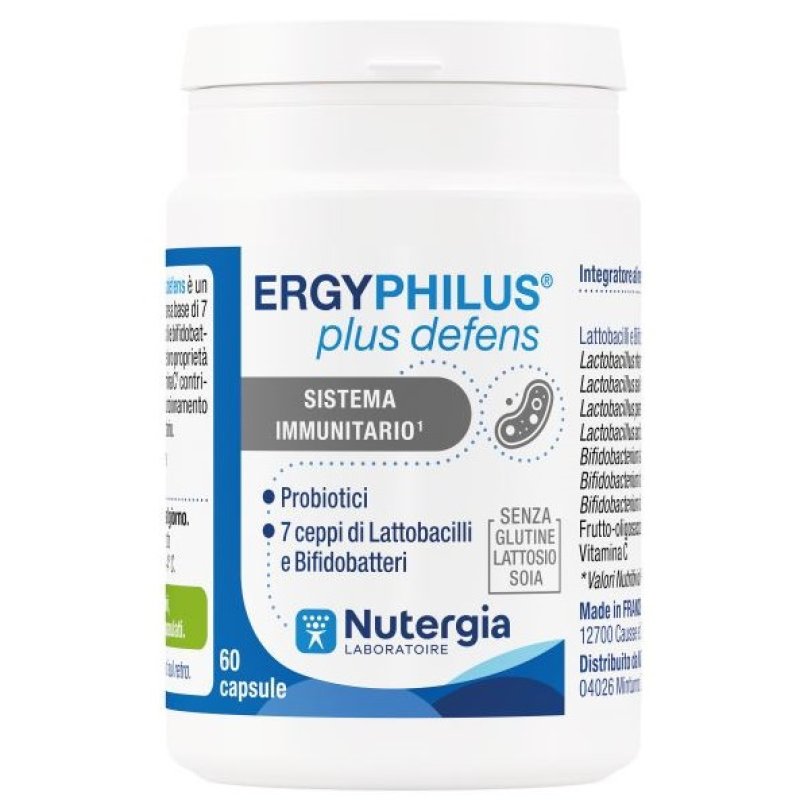 Ergyphilus Plus Defens Integratore Probiotico 60 Capsule per Difese Immunitarie e Flora Intestinale Ergyphilus Plus Defens Integratore Probiotico 60 Capsule per Difese Immunitarie e Flora Intestinale