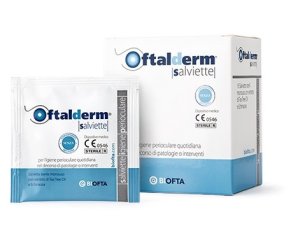 Oftalderm Salviette - Detersione Delicata delle Palpebre e Ciglia 16 pezzi