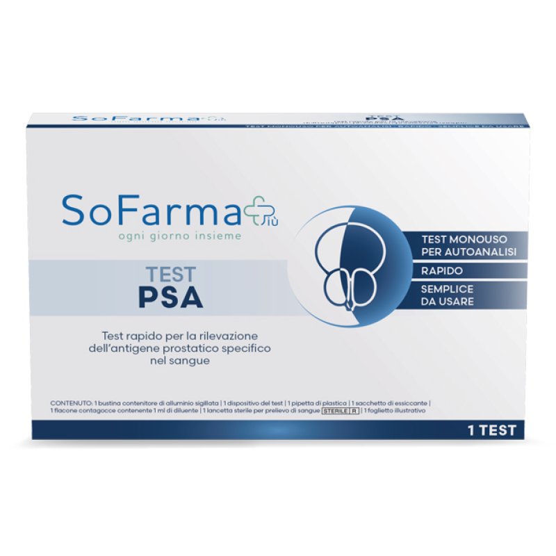 Test PSA Antigene Prostatico Specifico Autodiagnosi Rapida Visual per Controllo Salute Prostata a Casa
