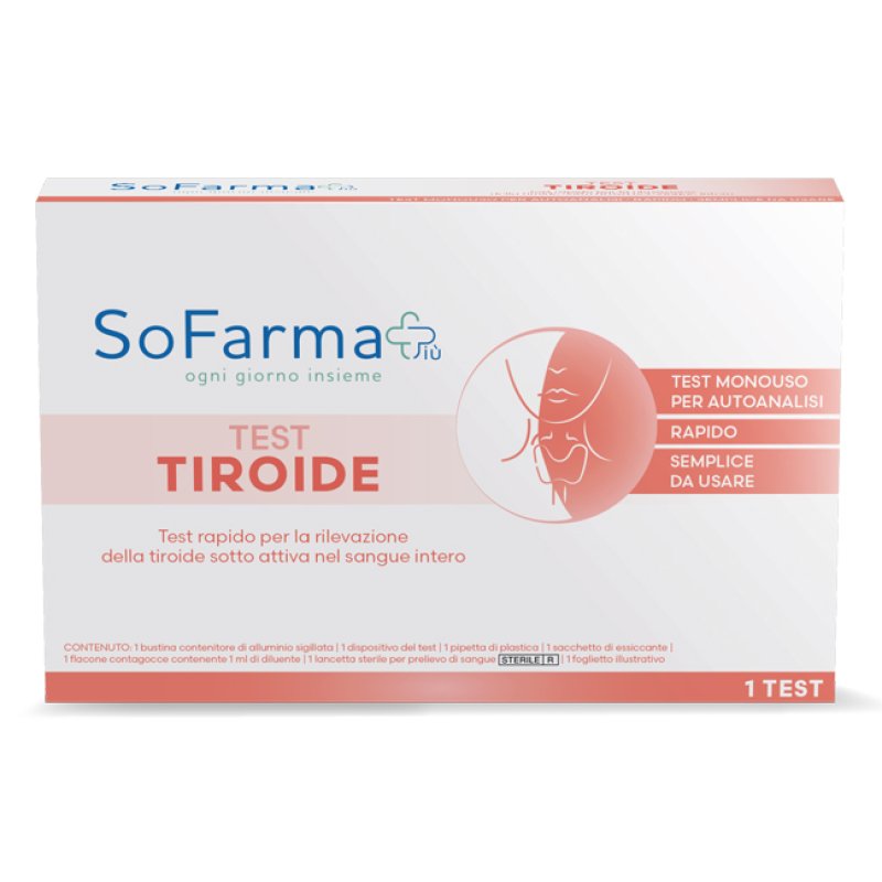 SF+ test tiroide autodiagnostico - test rapido sangue capillare per controllo TSH SF+ test tiroide autodiagnostico - test rapido sangue capillare per controllo TSH