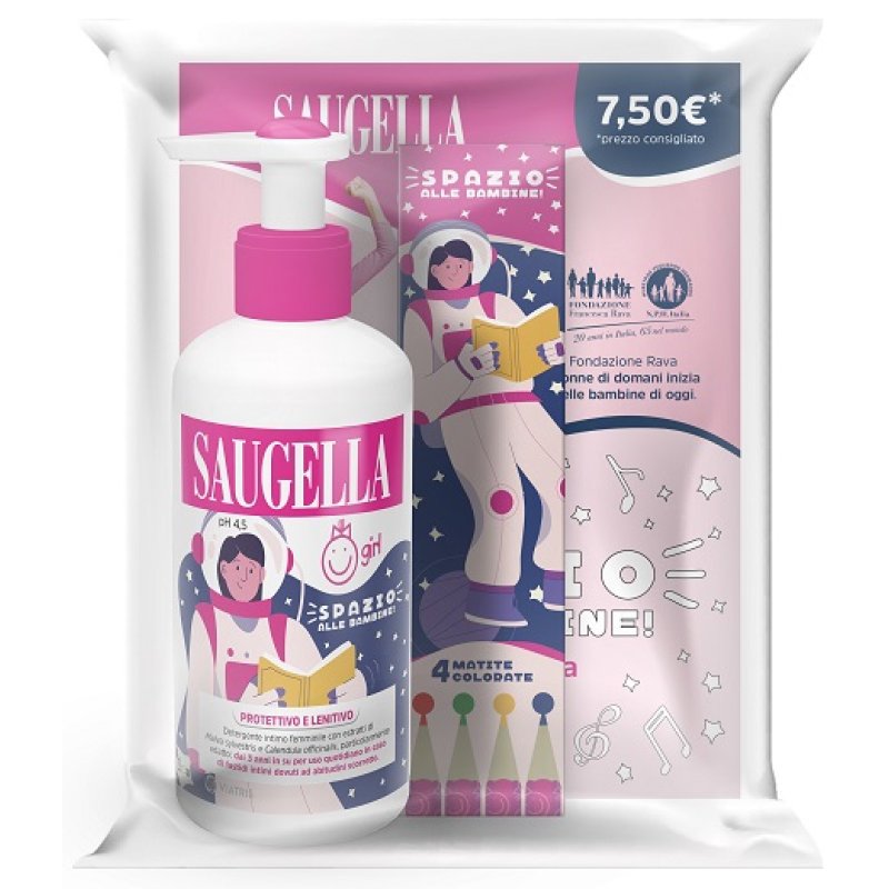 Saugella Girl + Gadget Promozione Costituita Da Un Bundle Composto Da Prodotto Girl 200 Ml + In Omaggio Matite Colorate Saugella Girl + Gadget Promozione Costituita Da Un Bundle Composto Da Prodotto Girl 200 Ml + In Omaggio Matite Colorate