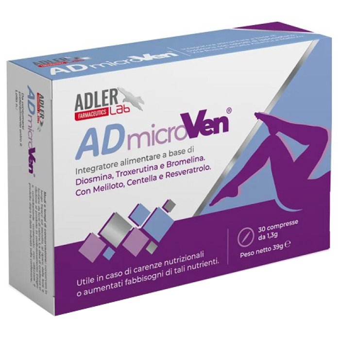 Admicroven Integratore per la Circolazione Venosa e il Microcircolo 30 Compresse Admicroven Integratore per la Circolazione Venosa e il Microcircolo 30 Compresse