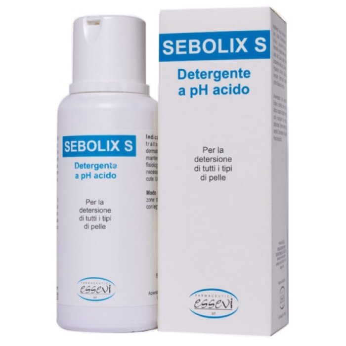 Sebolix S Detergente pH Acido per Pelle e Cuoio Capelluto Seborroico - Detergente Delicato Sebonormalizzante Sebolix S Detergente pH Acido per Pelle e Cuoio Capelluto Seborroico - Detergente Delicato Sebonormalizzante