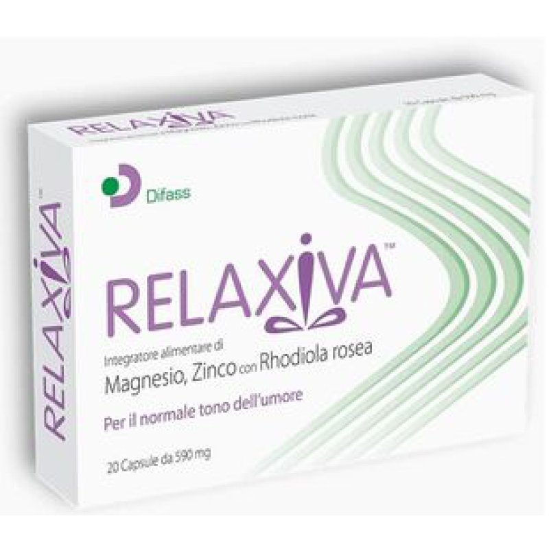 Relaxiva Integratore Alimentare Rilassante in Capsule per Stress, Ansia e Sonno Sereno – Con Estratti Naturali – Confezione da 20 Capsule Relaxiva Integratore Alimentare Rilassante in Capsule per Stress, Ansia e Sonno Sereno – Con Estratti Naturali – Confezione da 20 Capsule