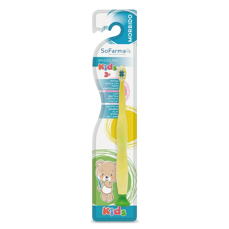 SoFarma Spazzolino Kids - Spazzolino per Bambini con Testina Efficace e Delicata