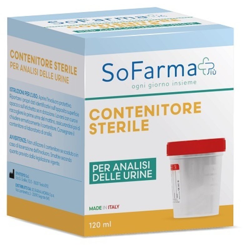 SoFarmaPiù Contenitore per Urina Sterile, 120ml SoFarmaPiù Contenitore per Urina Sterile, 120ml