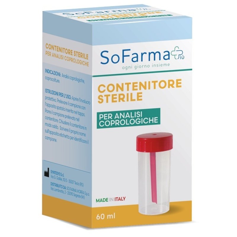 SF+ raccoglitore feci - contenitore sterile per raccolta campioni di feci SF+ raccoglitore feci - contenitore sterile per raccolta campioni di feci