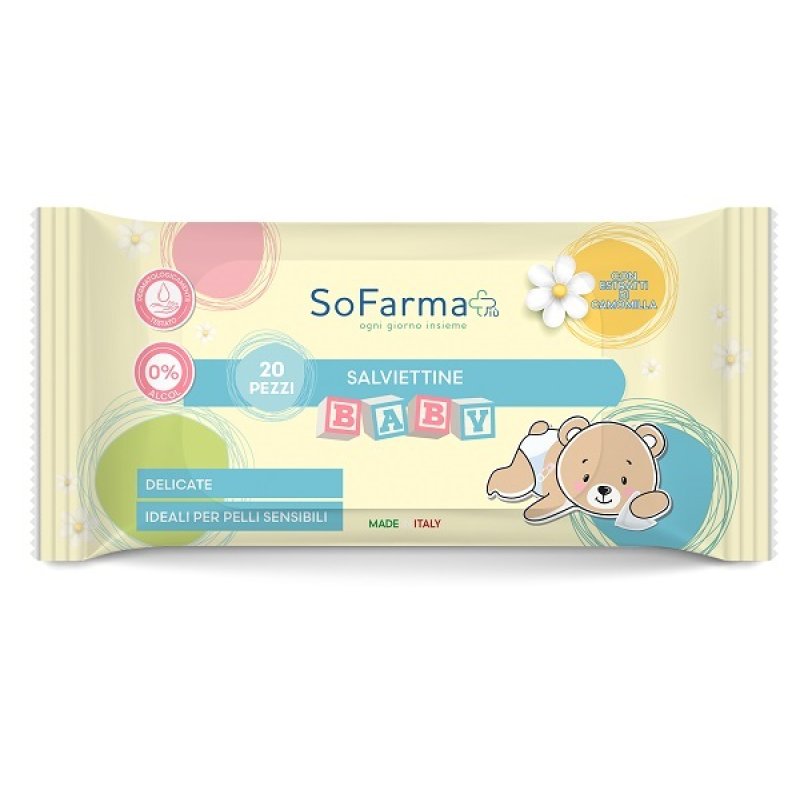 Salviettine Baby alla Camomilla 20 Pezzi – Detergenti Delicate per Neonati e Bambini Pelli Sensibili Salviettine Baby alla Camomilla 20 Pezzi – Detergenti Delicate per Neonati e Bambini Pelli Sensibili