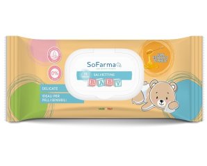SoFarmaPiù Salviettine Delicate al Miele Pelli Sensibili Bambini, 72 Salviette