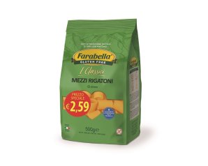 Mezzi Rigatoni Farabella Pasta Senza Glutine per Intolleranti al Glutine 500 gr