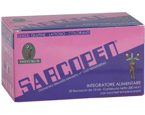 Sarcopen 20 flaconcini 200 ml - integratore per massa muscolare e tono fisico