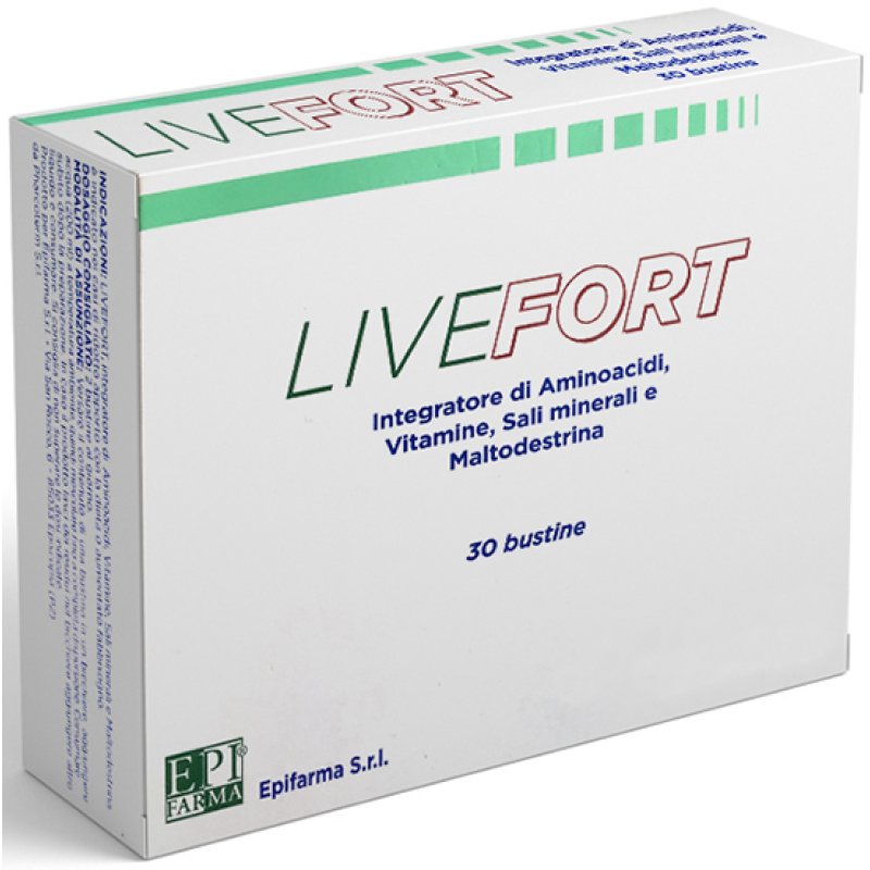 Livefort Integratore in Bustine 30 pezzi &ndash; Sostegno Fegato e Funzione Epatica